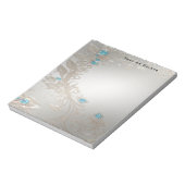 Verfraaien Gold Blue Stones Notitieblok (Gedraaid)