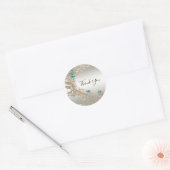 Verfraaien Gold Blue Stones Sticker (Envelop)