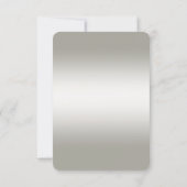 Verfraaien Gouden Blauwe Stenen RSVP-kaart RSVP Kaartje (Achterkant)