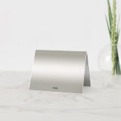 Verfraaien van gouden blauwe stenen bedankkaart (Achterkant)