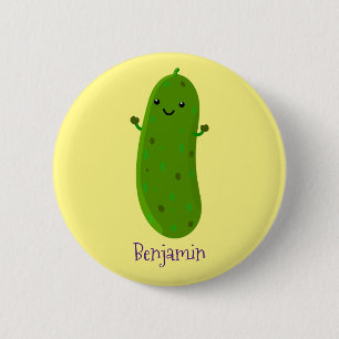Verfris de gelukkige illustratie van de cartoon pi ronde button 5,7 cm