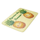 Verfris De Zomer Gelukkig Ananas Badmat (Gekanteld)
