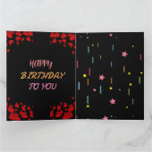 Verfris hun dag! Gepersonaliseerde Confetti verjaa Kaart (Binnen)