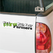 Verfris met uw boeren Bumpersticker (Op Truck)