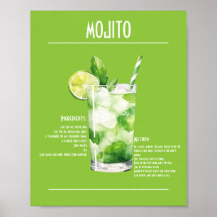 Verfrissend Mojito Recept Poster