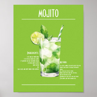 Verfrissend Mojito Recept Poster