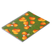 Verfrissend patroon van grote Sinaasappels Notitieboek (Linkerzijde)