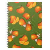 Verfrissend patroon van grote Sinaasappels Notitieboek (Voorkant)