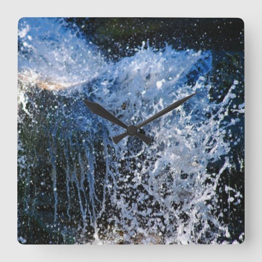 Verfrissend verschillende waterval vierkante klok (Voorkant)