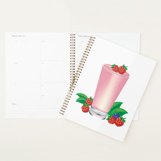 Verfrissende Berry Smoothie Roze Drink Planner