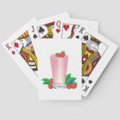 Verfrissende Berry Smoothie Roze Drink Pokerkaarten (Achterkant)