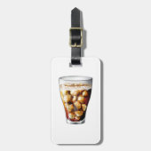 Verfrissende Ice-Cold Soda Drink met Bubbles Bagagelabel (Voorkant verticaal)