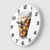 Verfrissende Ice-Cold Soda Drink met Bubbles Grote Klok (Hoek)