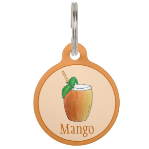 Verfrissende Indiase yoghurt-fruitedrank van mango Huisdierpenning