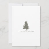 Verfrissende Mountain Woodland Forest bruiloft uit Kaart (Achterkant)