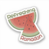 Verfrissende Ramadan Watermeloen Sticker (Voorkant)