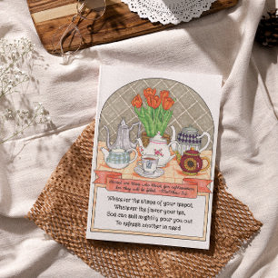 Verfrissende theepot Inspirerend Briefkaart