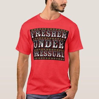 Verfrisser onder druk (zwart) t-shirt
