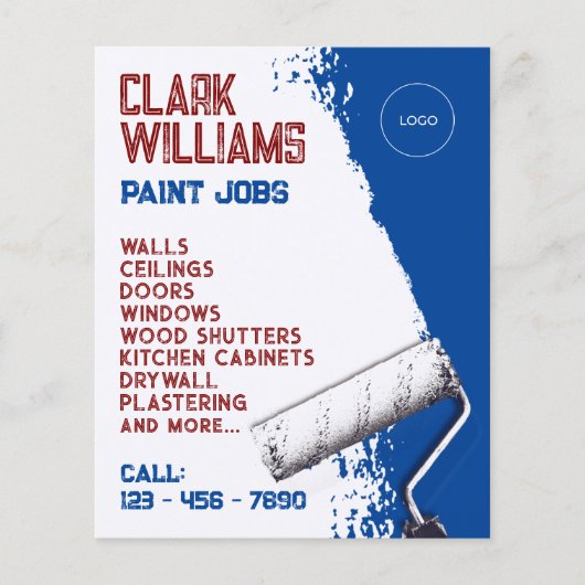 Verfrol met logo flyer (Voorkant)