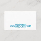 Verfroller Blauwe Verf Visitekaartje (Achterkant)