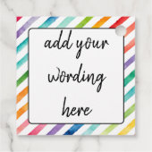 Verfrommeld cadeau Grappig Verjaardag Label (Achterkant)