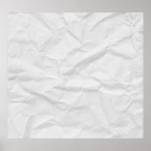 Verfrommeld wit papier: getextureerde achtergrond poster (Voorkant)