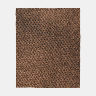 Verfrommelde stof: donkerbruine elegantie fleece deken