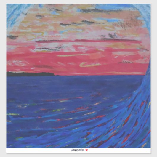 Verfschilderij Sticker (Vel)