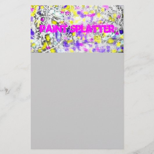 verfspaar en druppelkunst briefpapier (Voorkant)