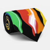 verfspash op zwart 2 stropdas (Opgerold)