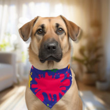 Verfspat huisdier bandana