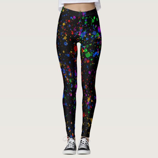 Verfspat Leggings (Voorkant)