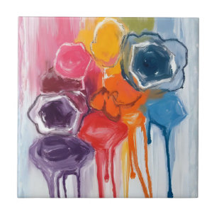Verfspatten   Aquarel Kunstschilder Schilderen Tegeltje