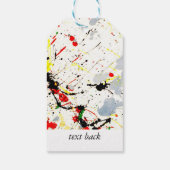Verfspatten Cadeaulabel (Achterkant)