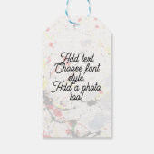 Verfspatten Cadeaulabel (Achterkant)
