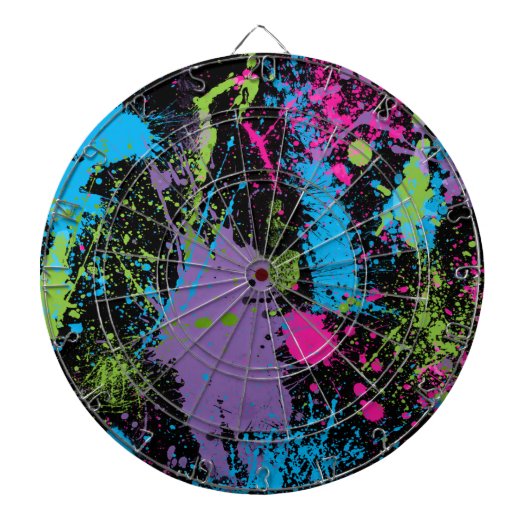 Verfspatten Dartbord (Voorkant)