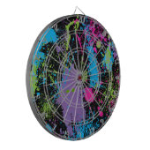 Verfspatten Dartbord (Voorkant Links)