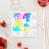 Verfspatten, Paintball, Neon Papieren Servetten (Insitu)