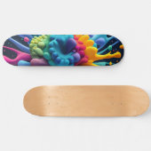 Verfspatten Skateboard (Horizontaal)
