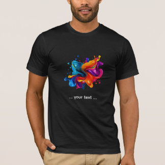 verfspattenexplosie t-shirt