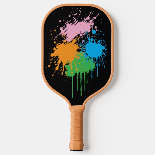 Verfspetters pickleball paddle (Achterkant)