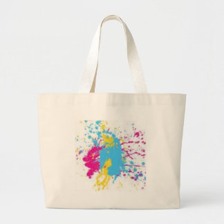 verfspleet grote tote bag