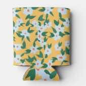 Verfstijl bloemmotief. blikjeskoeler (Achterkant)