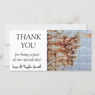 Verftextuur afpellen bedankkaart