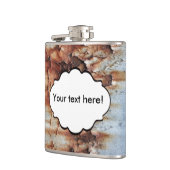 Verftextuur afpellen heupfles (Links)