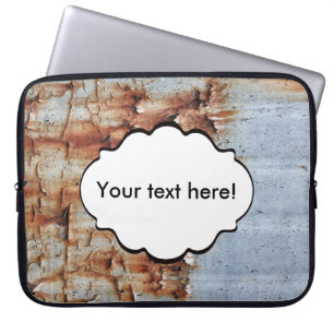 Verftextuur afpellen laptop sleeve