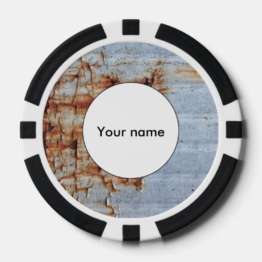 Verftextuur afpellen poker chips (Voorkant)