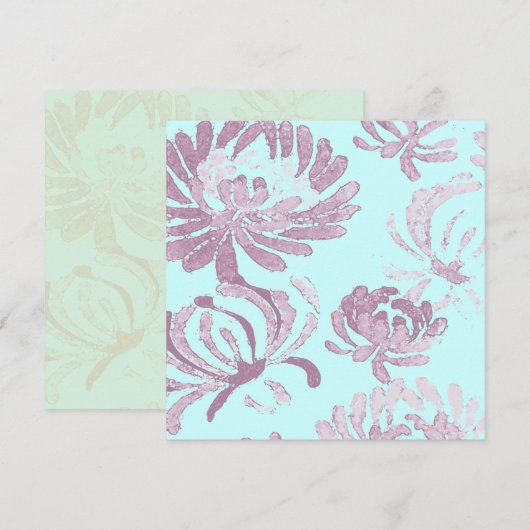 Vergaderbloemen ~ Uitnodigingen (Voorkant / Achterkant)