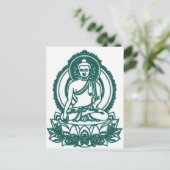 VERGADERING BUDDHA-BEMIDDELENDE VREDE BRIEFKAART (Staand voorkant)