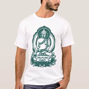 VERGADERING BUDDHA-BEMIDDELENDE VREDE T-SHIRT